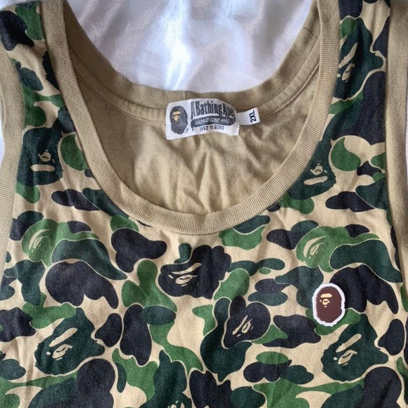 Vintage Bape a bathing ape abc camo tank top 2xl in amazing shape!